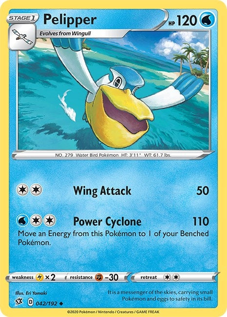 Image for Pelipper (042/192) (SWSH02) - Pokemon