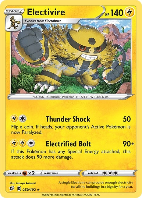 Image for Electivire (059/192) (SWSH02) - Pokemon