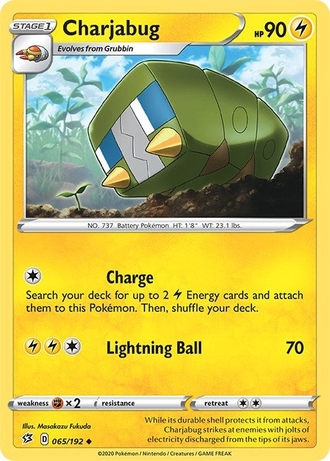 Image for Charjabug (065/192) (SWSH02) - Pokemon