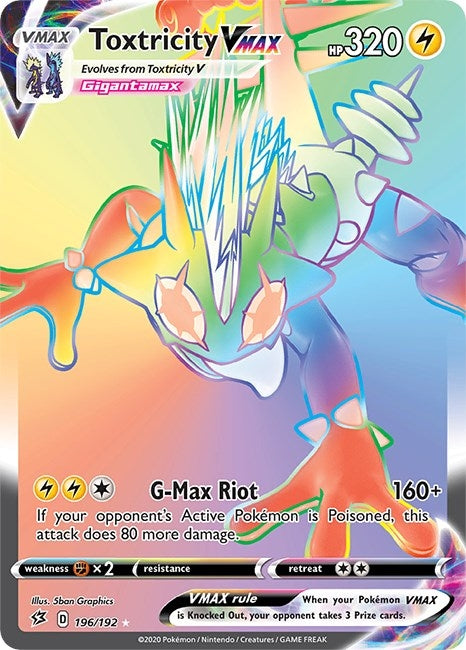 Image for Toxtricity VMAX (Secret) (196/192) (SWSH02) - Pokemon