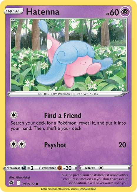 Image for Hatenna (083/192) (SWSH02) - Pokemon