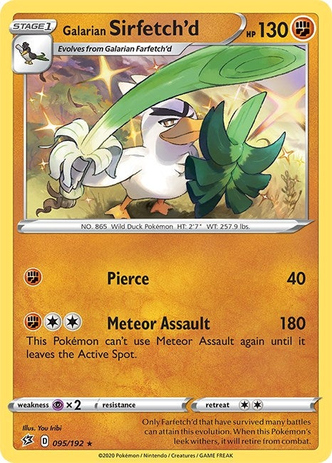 Image for Galarian Sirfetch'd (095/192) (SWSH02) - Pokemon