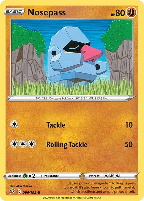 Image for Nosepass (096/192) (SWSH02) - Pokemon