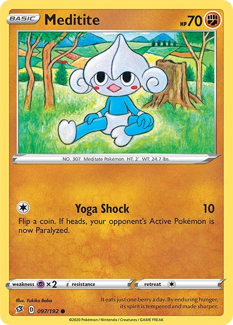 Image for Meditite (097/192) (SWSH02) - Pokemon