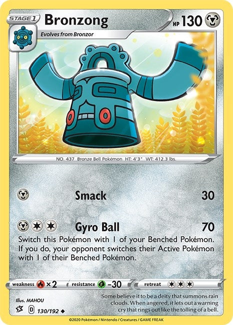 Image for Bronzong (130/192) (SWSH02) - Pokemon