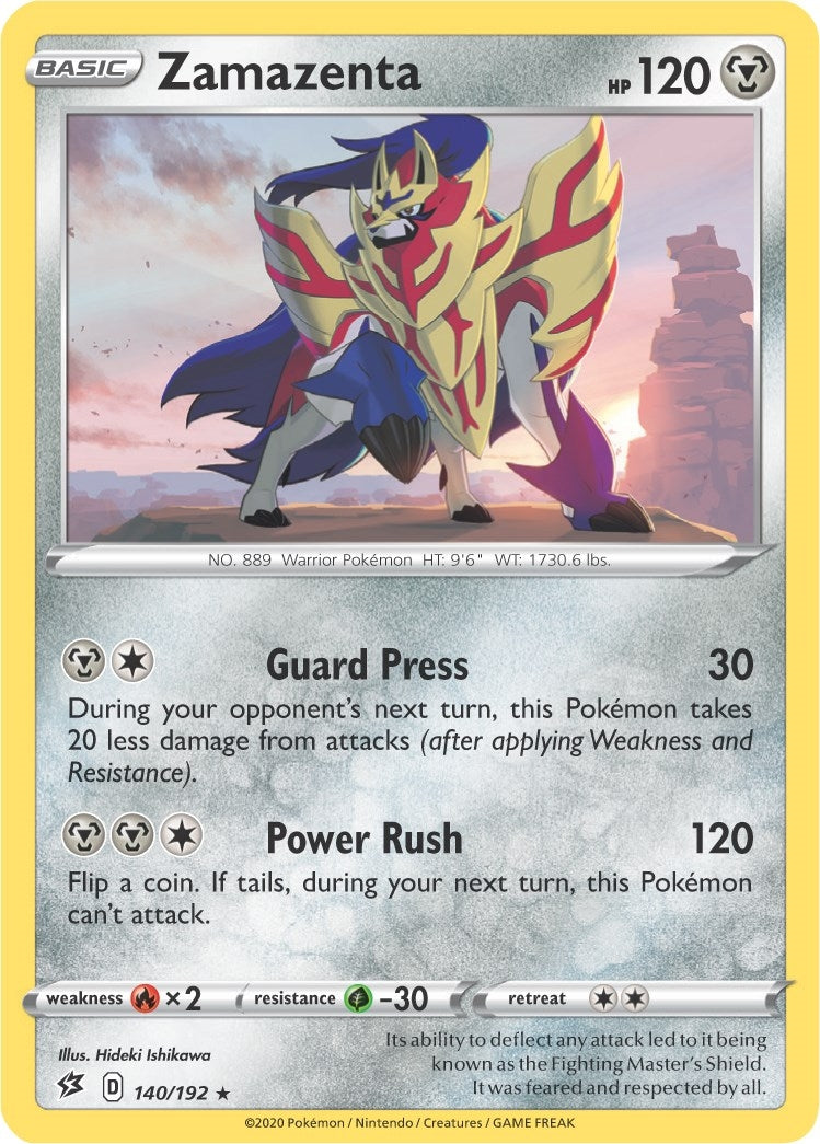 Image for Zamazenta - 140/192 (Cracked Ice Holo) (140/192) (PR) - Pokemon