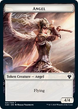 Image for Angel // Elemental (010) Double-Sided Token (1 // 10) (C20) - Magic: The Gathering