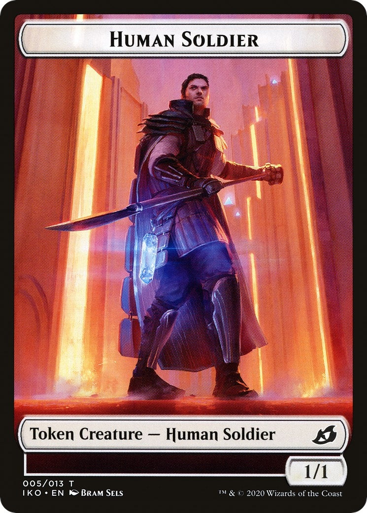 Image for Human Soldier (005) // Drake Double-Sided Token (5 // 8) - Magic: The Gathering