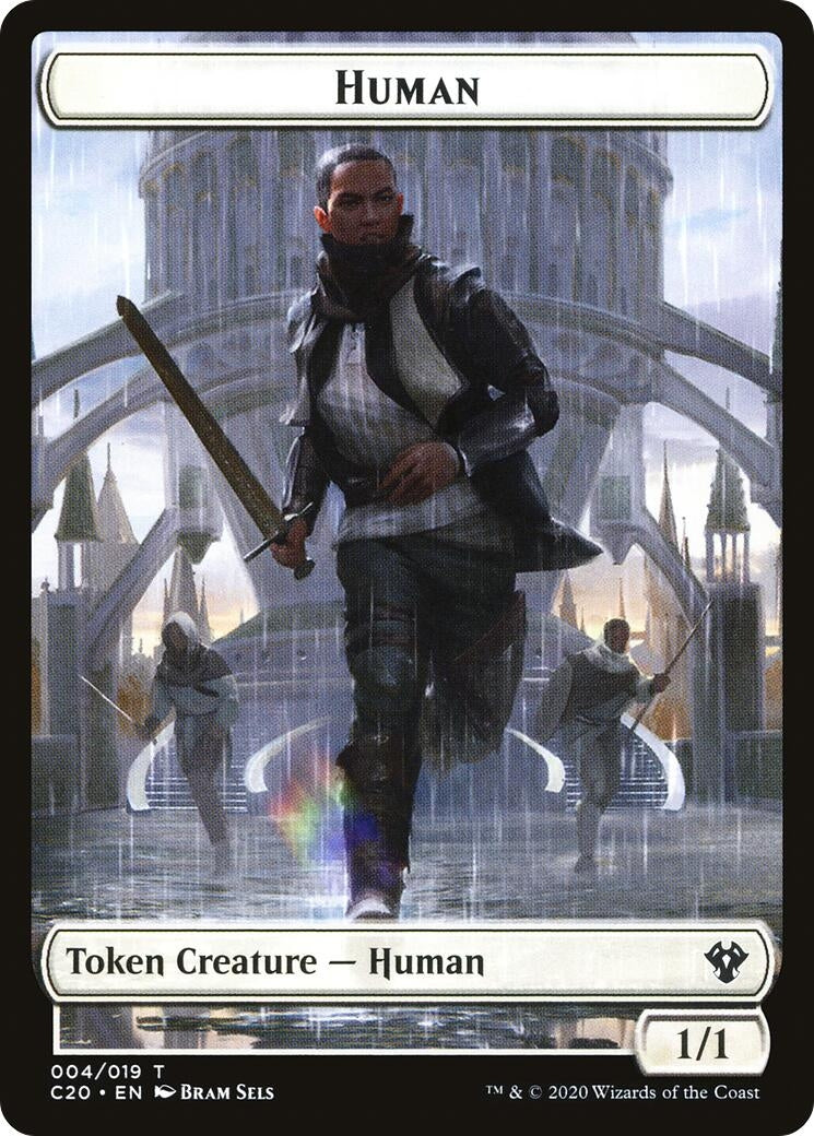 Image for Human // Treasure Double-Sided Token (4 // 19) - Magic: The Gathering