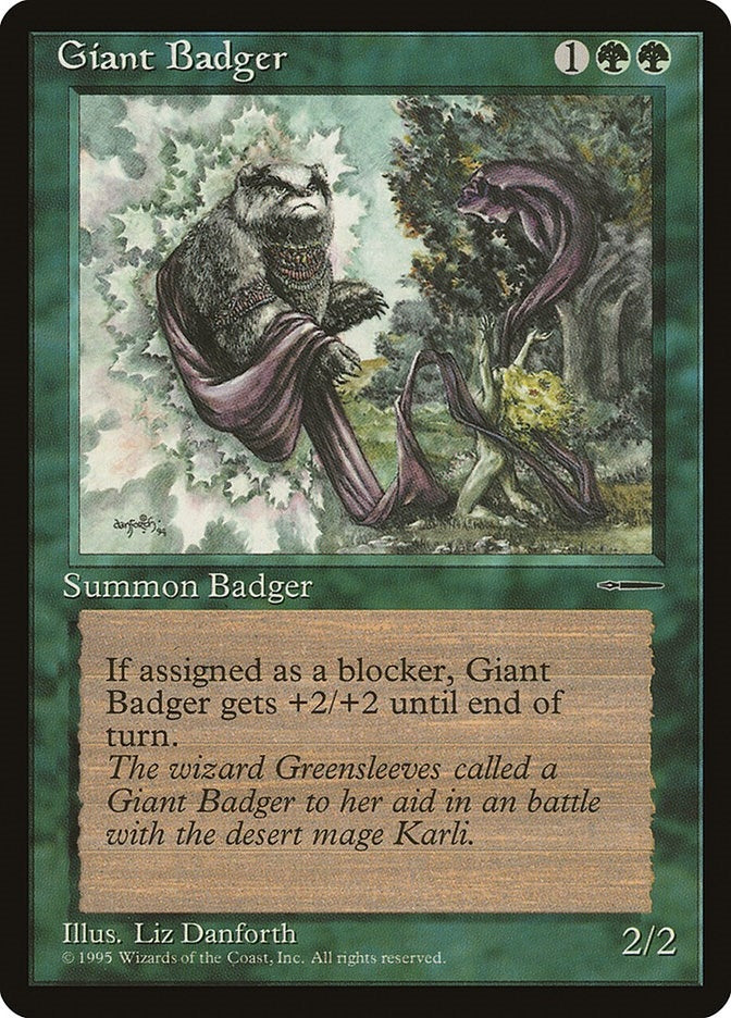 Image for Giant Badger - Magic: The Gathering