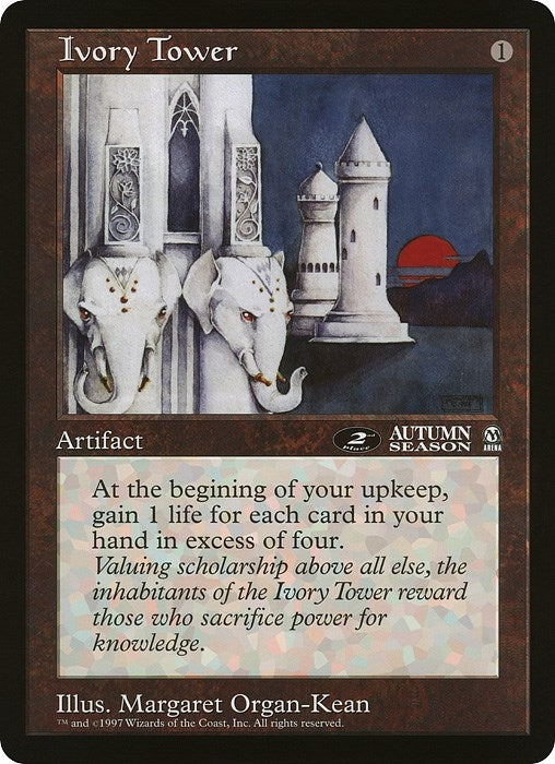 Image for Ivory Tower (2nd Place) (Arena League) (OVER) - Magic: The Gathering