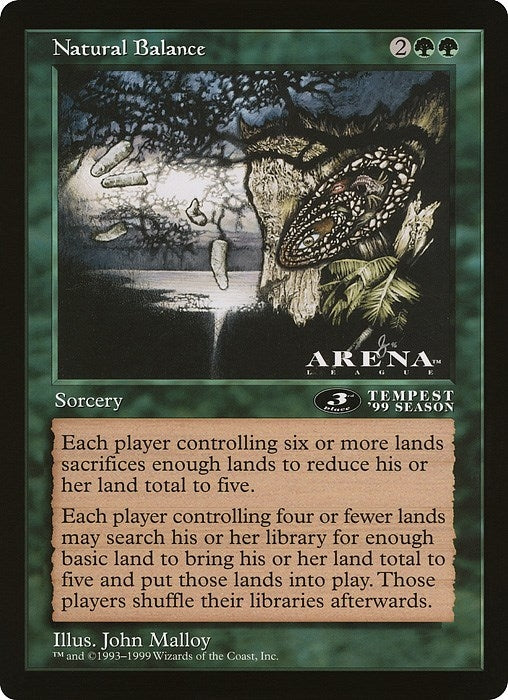 Image for Natural Balance (3rd Place) (Arena League) (OVER) - Magic: The Gathering
