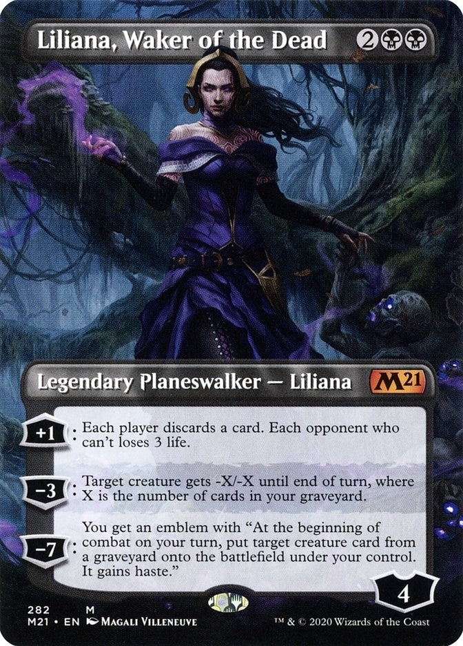 Image for Liliana, Waker of the Dead (Borderless) (282) - Magic: The Gathering