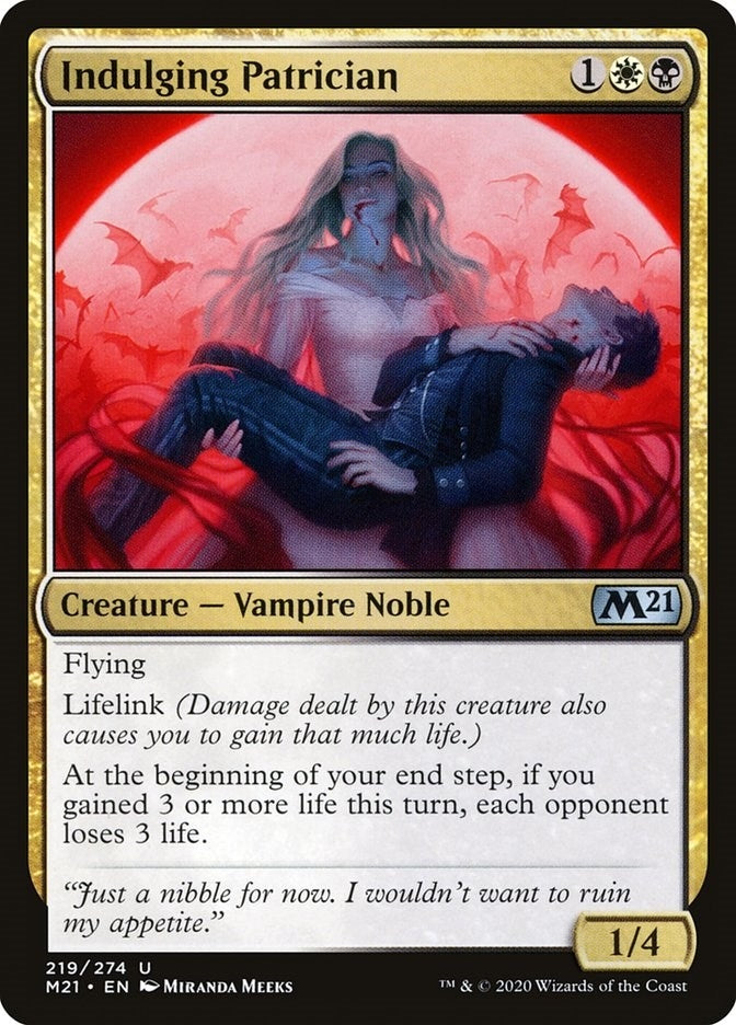 Image for Indulging Patrician (219) - Magic: The Gathering