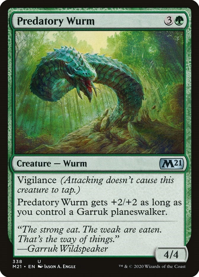 Image for Predatory Wurm (338) - Magic: The Gathering