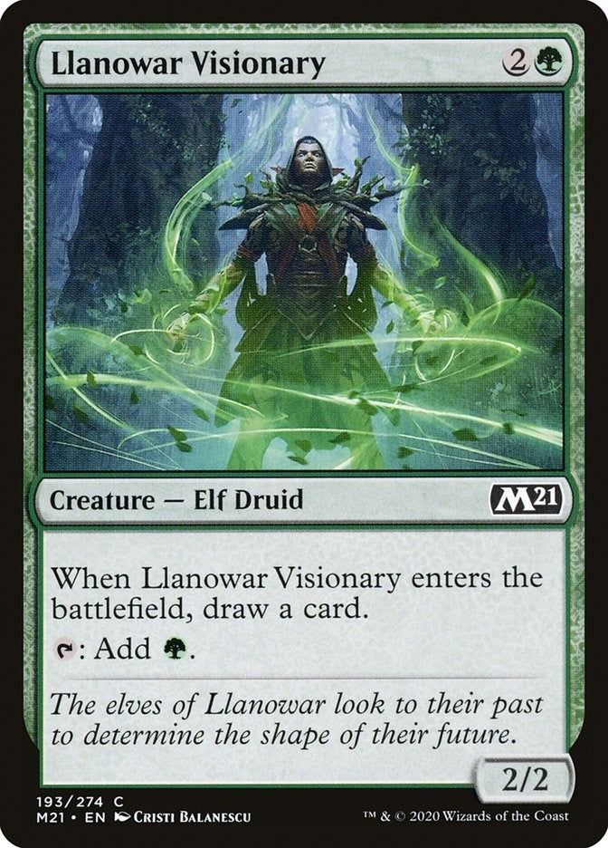 Image for Llanowar Visionary (193) - Magic: The Gathering