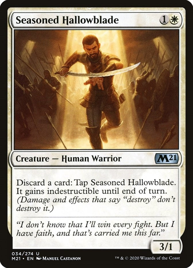 Image for Seasoned Hallowblade (34) - Magic: The Gathering