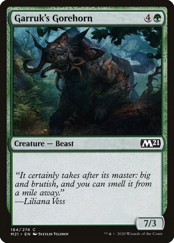 Image for Garruk's Gorehorn (184) - Magic: The Gathering