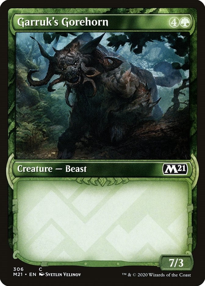 Image for Garruk's Gorehorn (Showcase) (306) - Magic: The Gathering