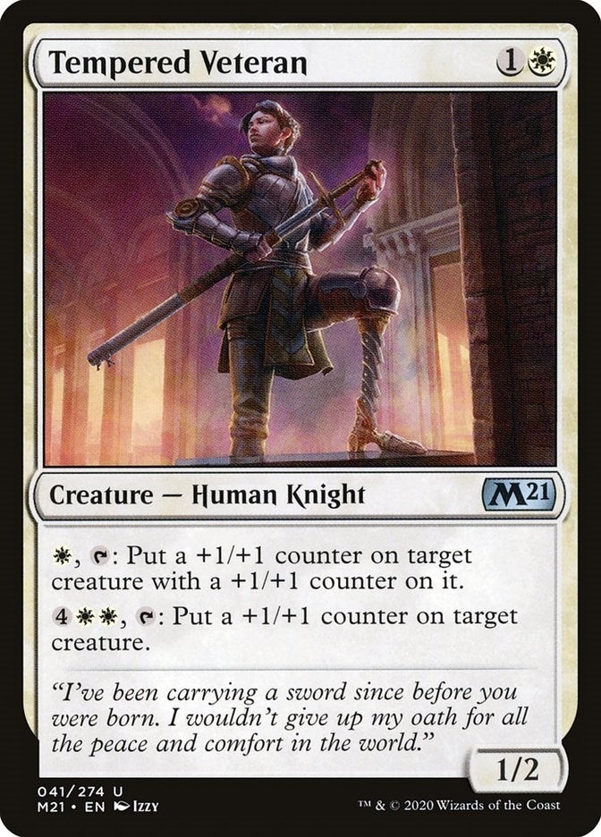 Image for Tempered Veteran (41) - Magic: The Gathering