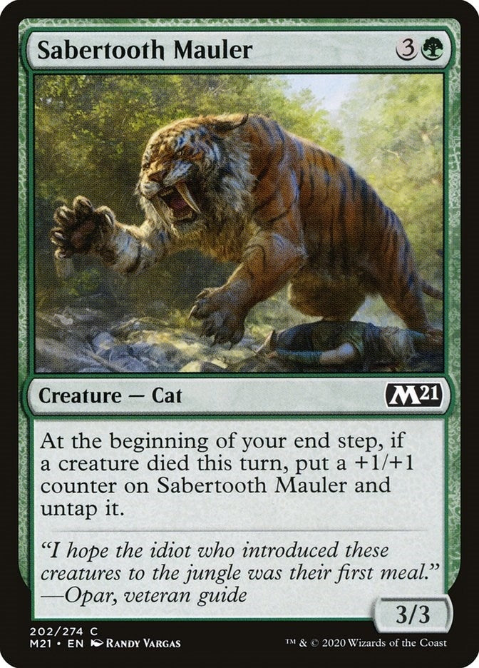 Image for Sabertooth Mauler (202) - Magic: The Gathering
