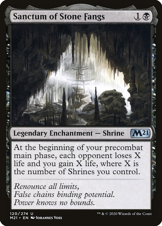 Image for Sanctum of Stone Fangs (120) (M21) - Magic: The Gathering