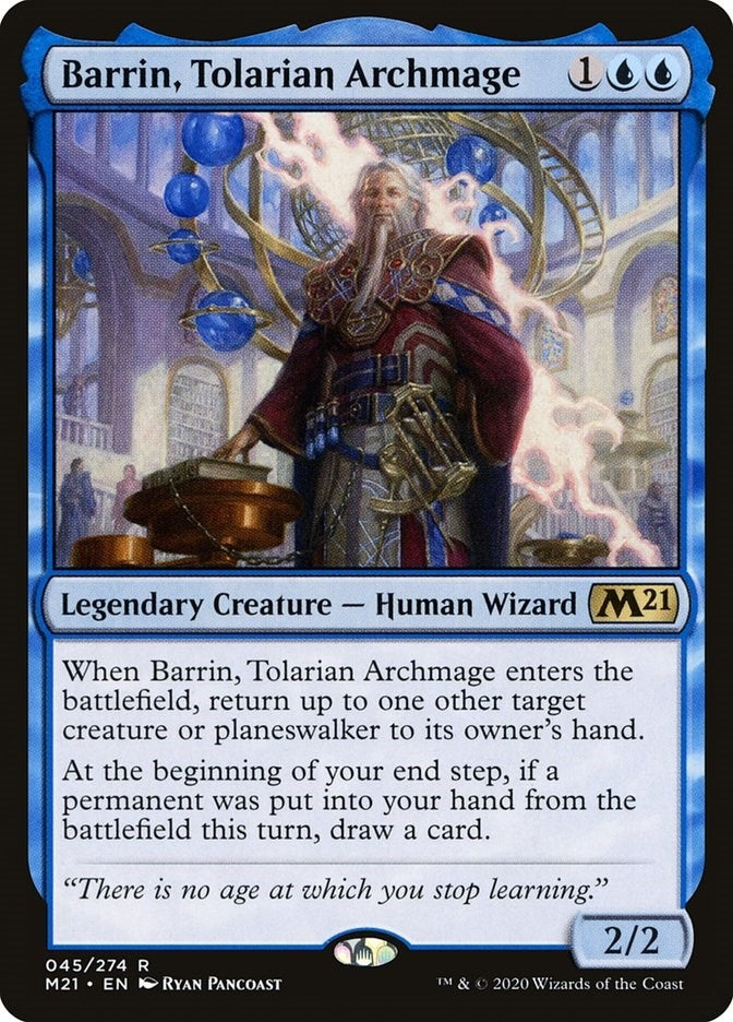 Image for Barrin, Tolarian Archmage (45) - Magic: The Gathering