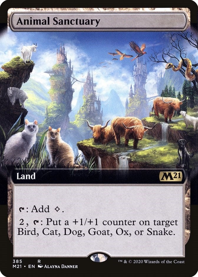 Image for Animal Sanctuary (Extended Art) (385) (M21) - Magic: The Gathering