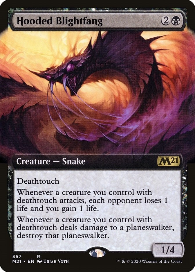 Image for Hooded Blightfang (Extended Art) (357) - Magic: The Gathering