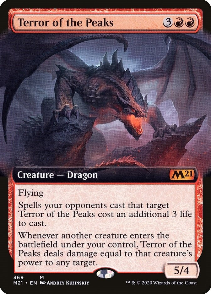 Image for Terror of the Peaks (Extended Art) (369) - Magic: The Gathering