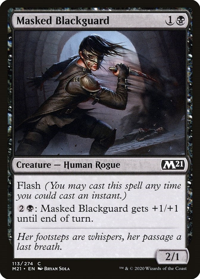 Image for Masked Blackguard (113) - Magic: The Gathering