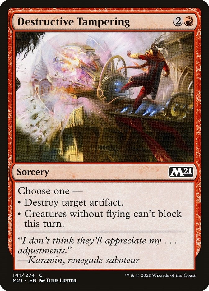 Image for Destructive Tampering (141) - Magic: The Gathering