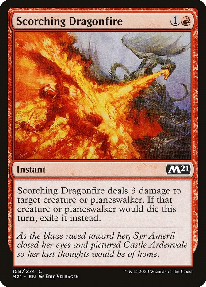 Image for Scorching Dragonfire (158) (M21) - Magic: The Gathering