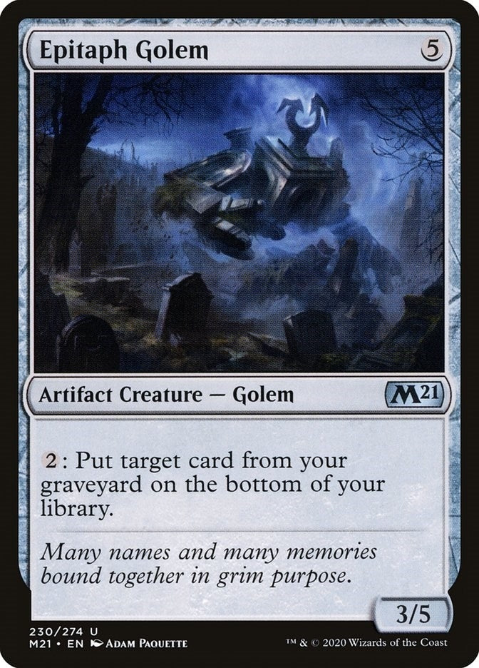 Image for Epitaph Golem (230) - Magic: The Gathering