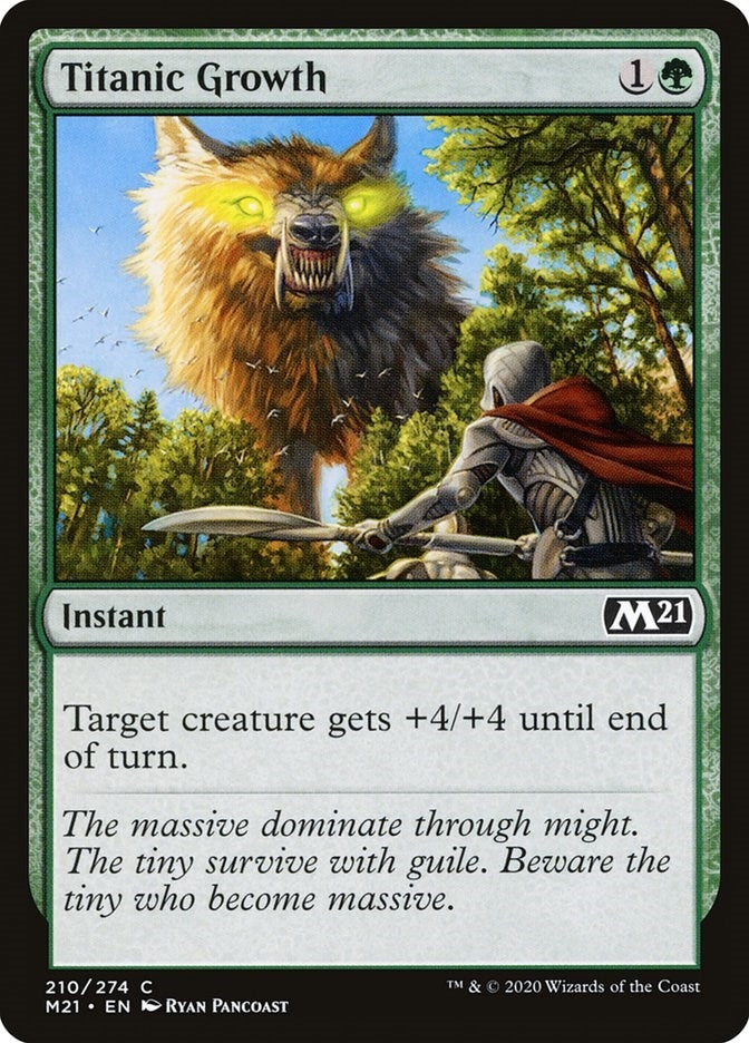 Image for Titanic Growth (210) - Magic: The Gathering