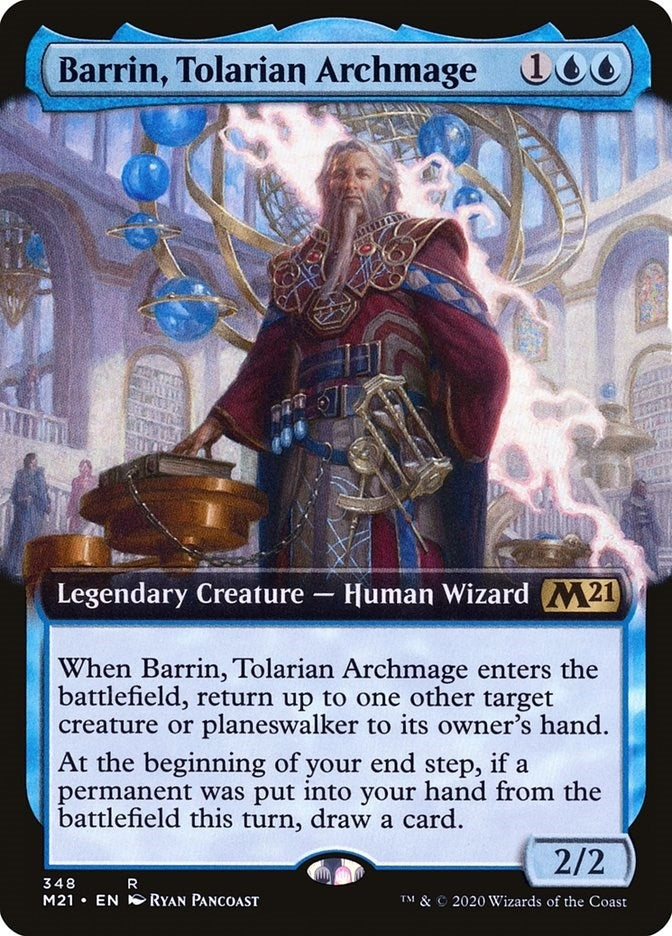 Image for Barrin, Tolarian Archmage (Extended Art) (348) - Magic: The Gathering