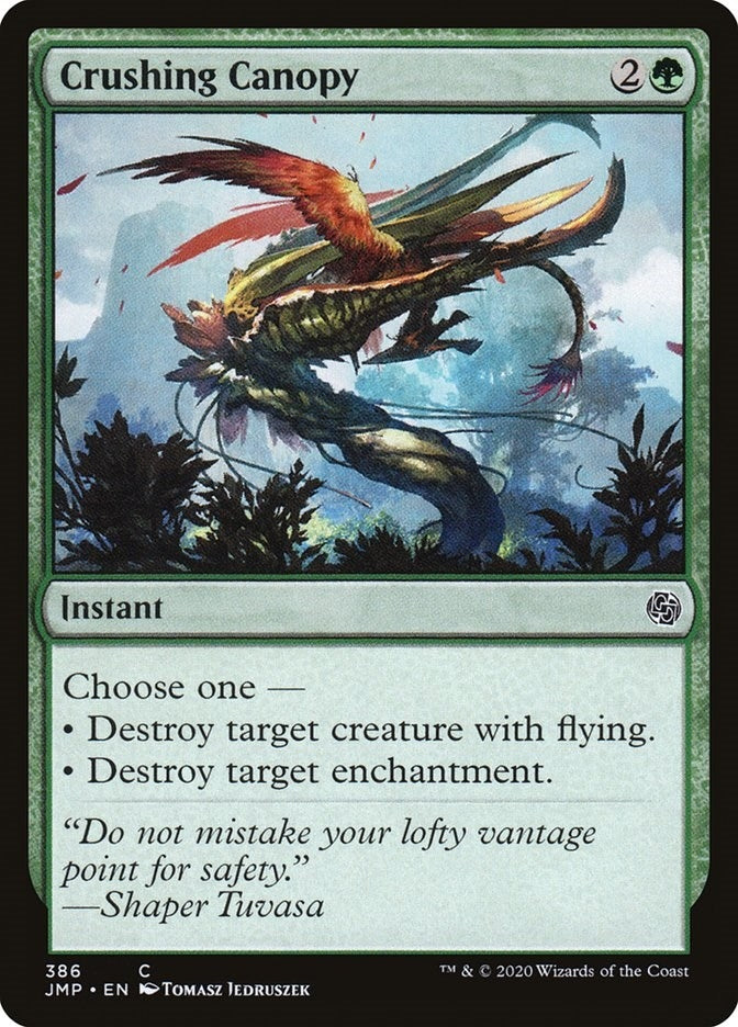 Image for Crushing Canopy (386) (JMP) - Magic: The Gathering