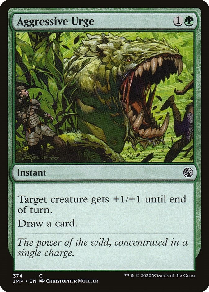 Image for Aggressive Urge (374) (JMP) - Magic: The Gathering