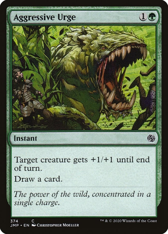 Image for Aggressive Urge (374) (JMP) - Magic: The Gathering