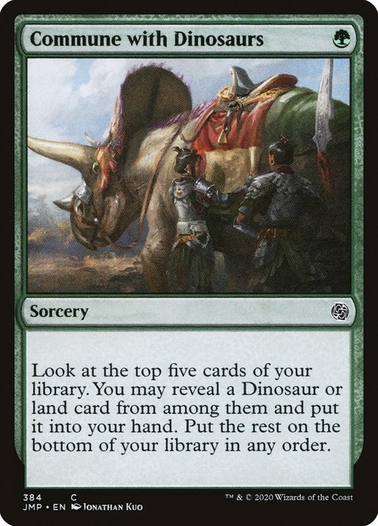 Image for Commune with Dinosaurs (384) (JMP) - Magic: The Gathering