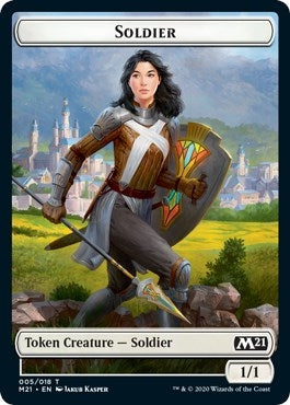 Image for Soldier Token (5) - Magic: The Gathering