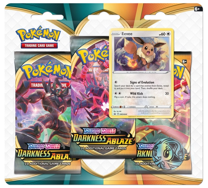 Image for Darkness Ablaze 3 Pack Blister [Eevee] - Pokemon