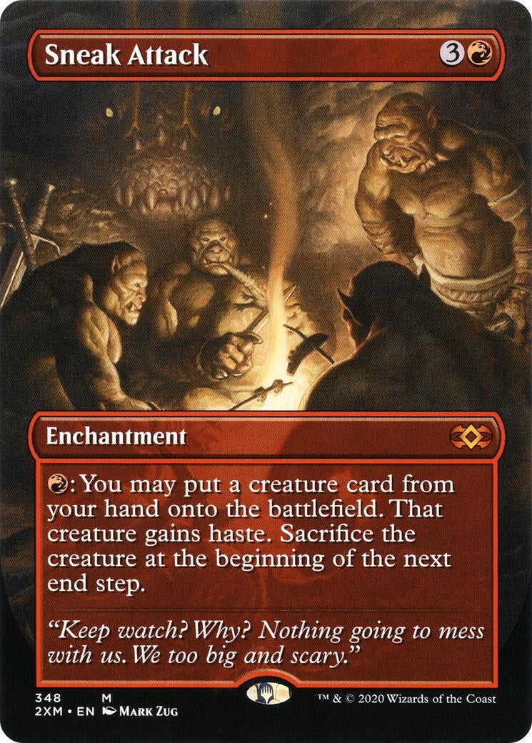 Image for Sneak Attack (Borderless) (348) - Magic: The Gathering