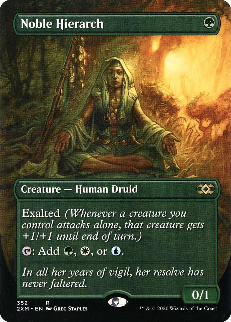 Image for Noble Hierarch (Borderless) (352) (2XM) - Magic: The Gathering