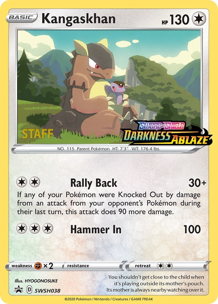 Image for Kangaskhan - SWSH038 (Prerelease) [Staff] (SWSH038) (SWSD) - Pokemon