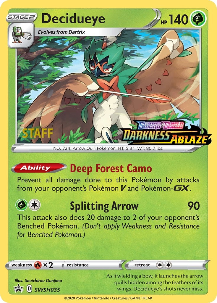 Image for Decidueye - SWSH035 (Prerelease) [Staff] (SWSH035) (SWSD) - Pokemon