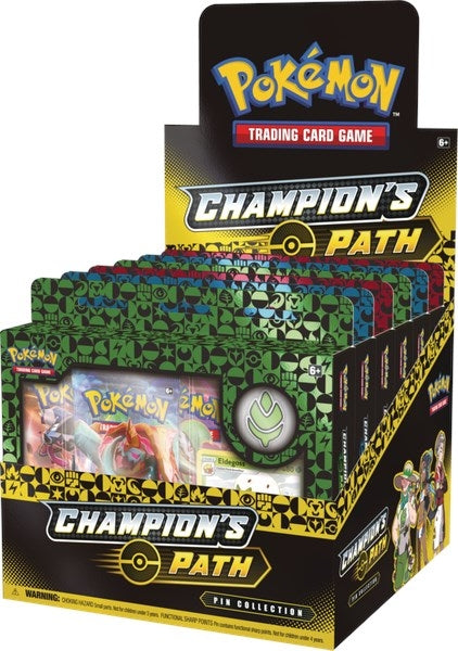Image for Champion's Path Pin Collection Display: Turffield, Hulbury, & Motostoke Gyms - Pokemon