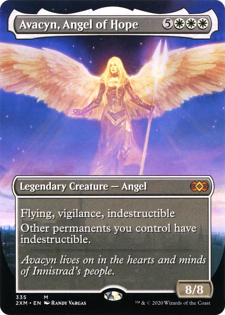 Image for Avacyn, Angel of Hope (Borderless) (335) (2XM) - Magic: The Gathering