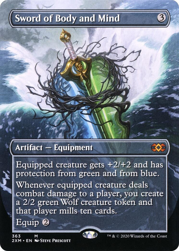 Image for Sword of Body and Mind (Borderless) (363) - Magic: The Gathering