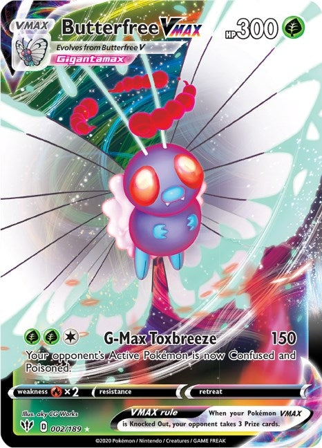 Image for Butterfree VMAX (002/189) (SWSH03) - Pokemon